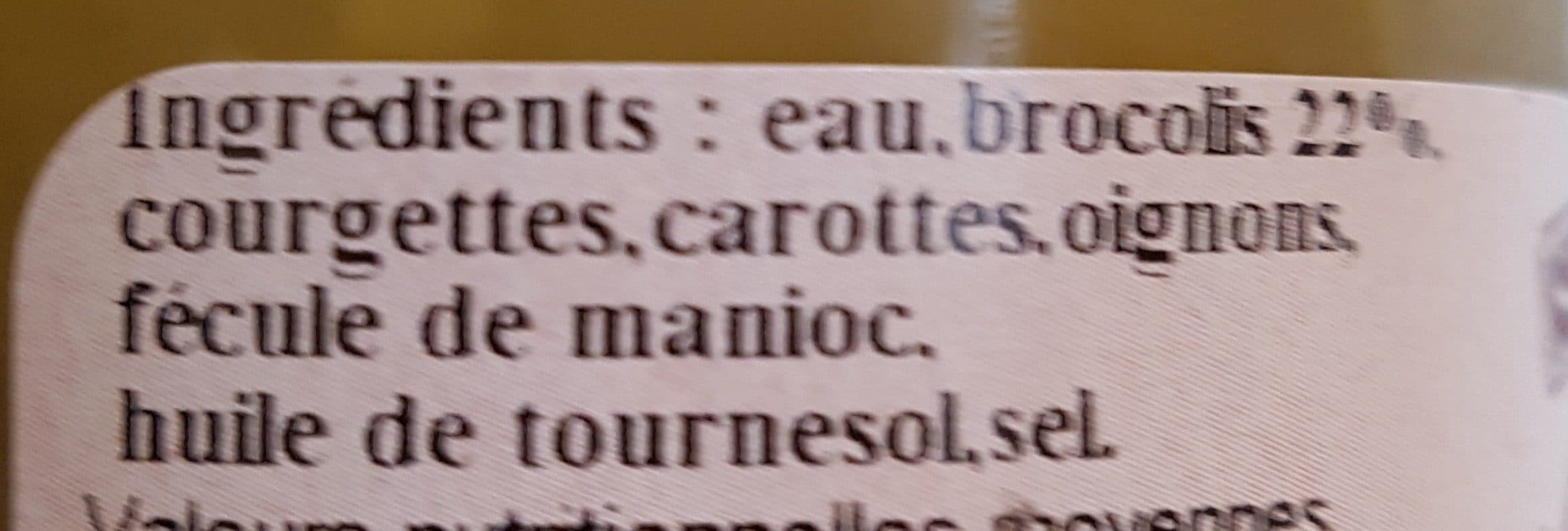 Open Food Facts Soupe de brocolis packshot