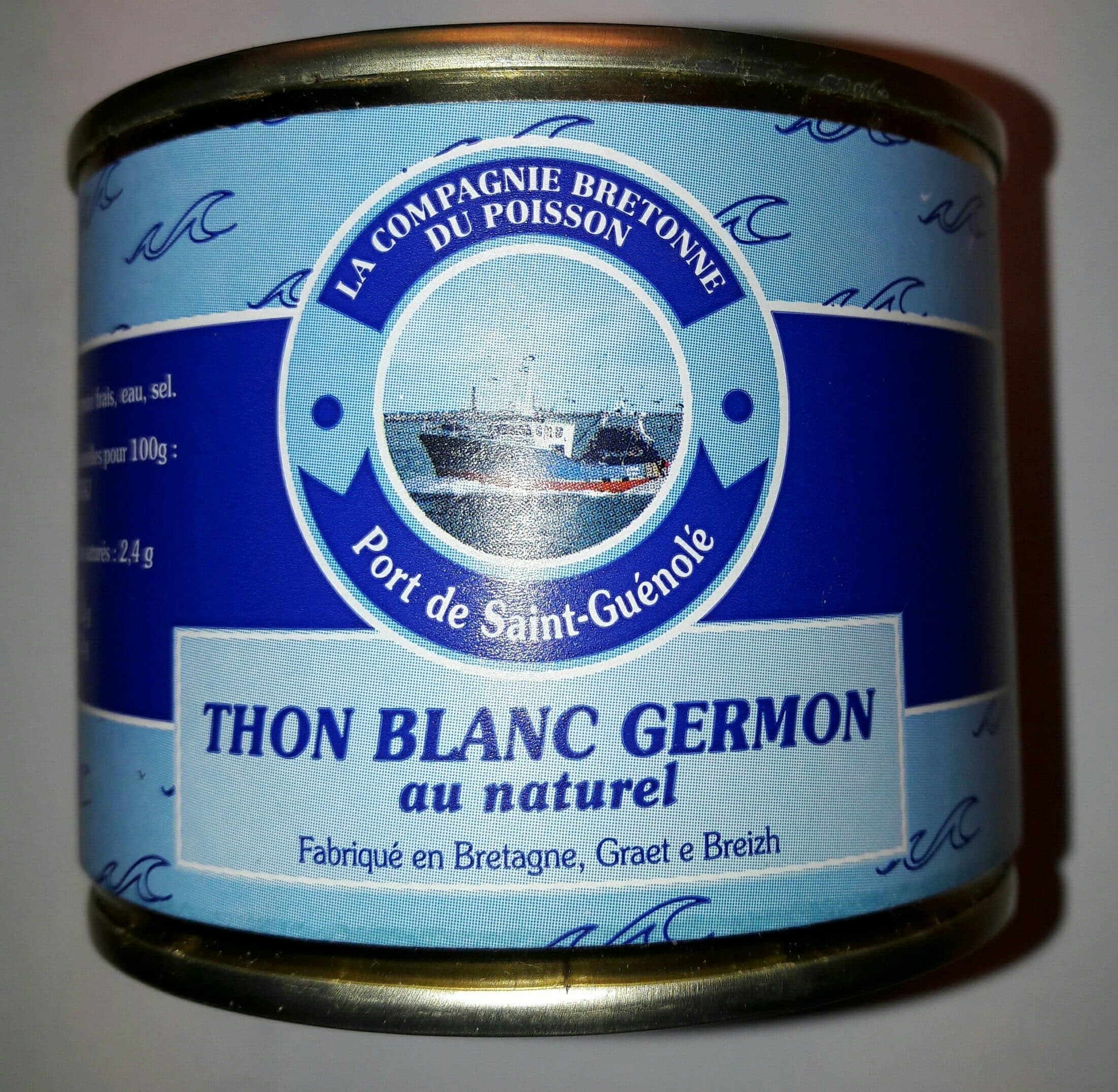 La compagnie bretonne du poisson Thon Blanc Germon Entier Au Naturel packshot