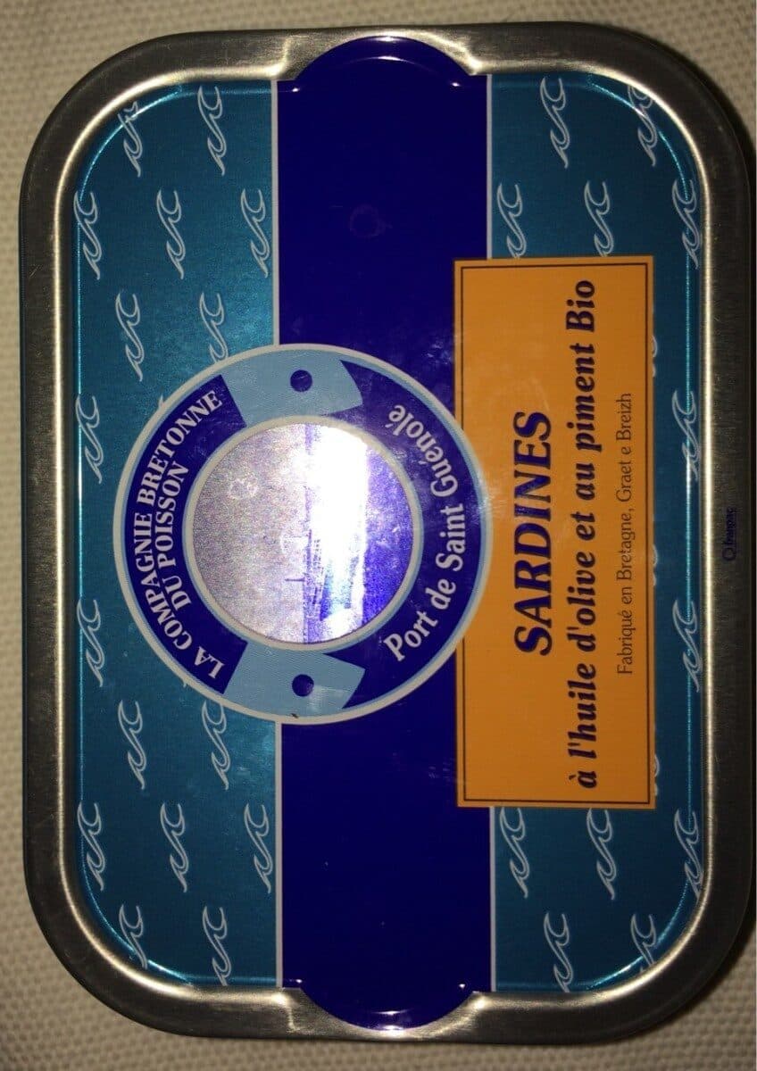 La compagnie Bretonne Sardines à l’huile d’olive et au piment Bio packshot