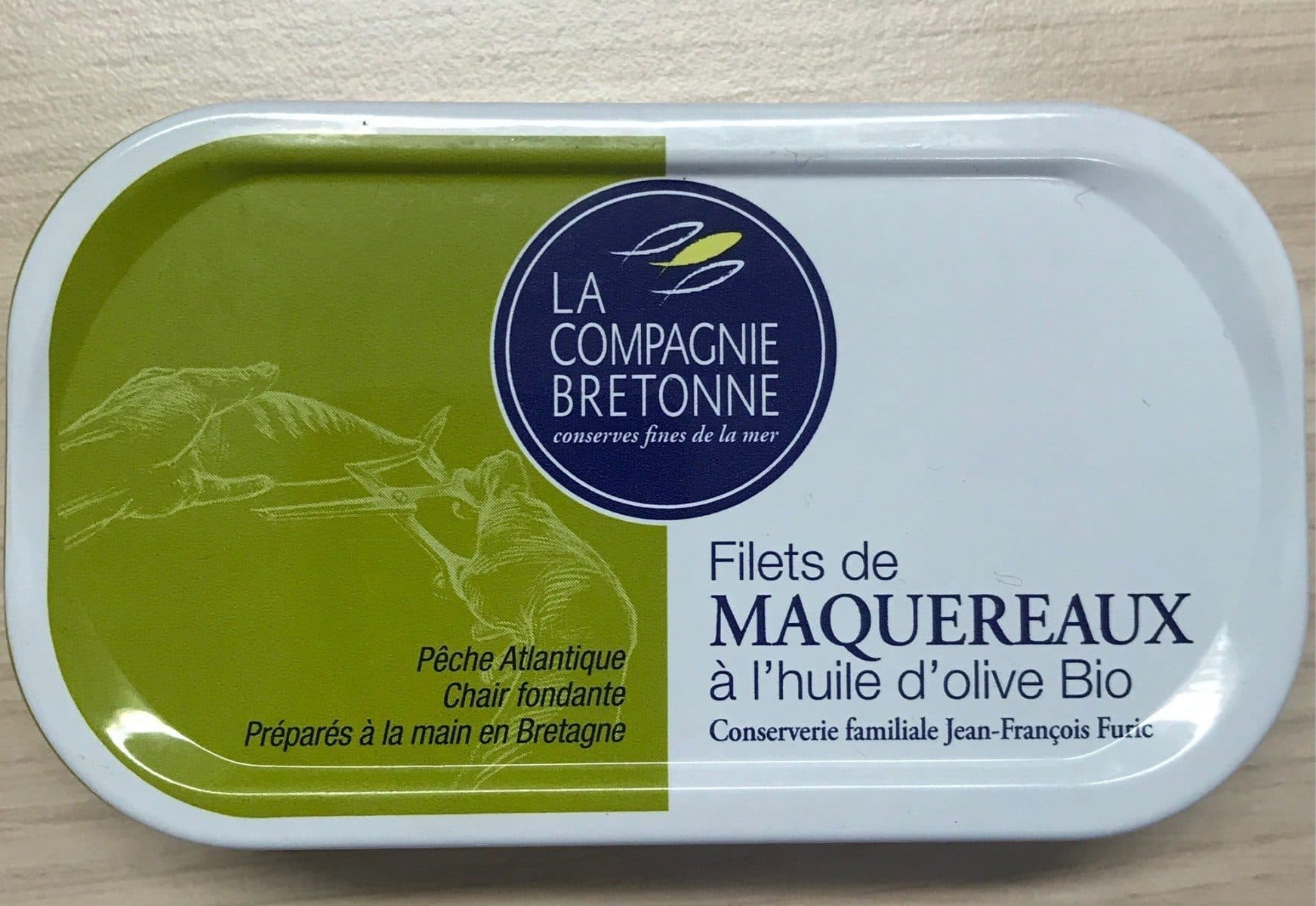 La Compagnie Bretonne Filets de Maquereaux à l'huile d'olive Bio packshot