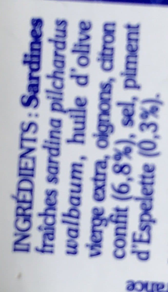 Open Food Facts Sardines a l'huile d'olive au citron packshot