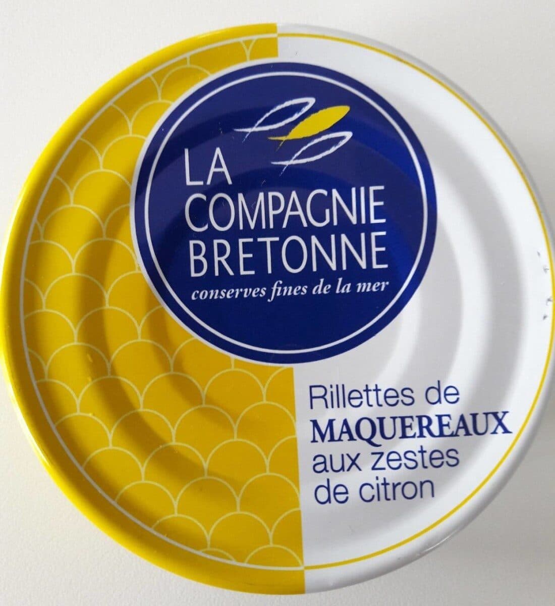 La compagnie bretonne du poisson RILLETTES MAQUEREAUX AUX ZESTE DE CITRON packshot