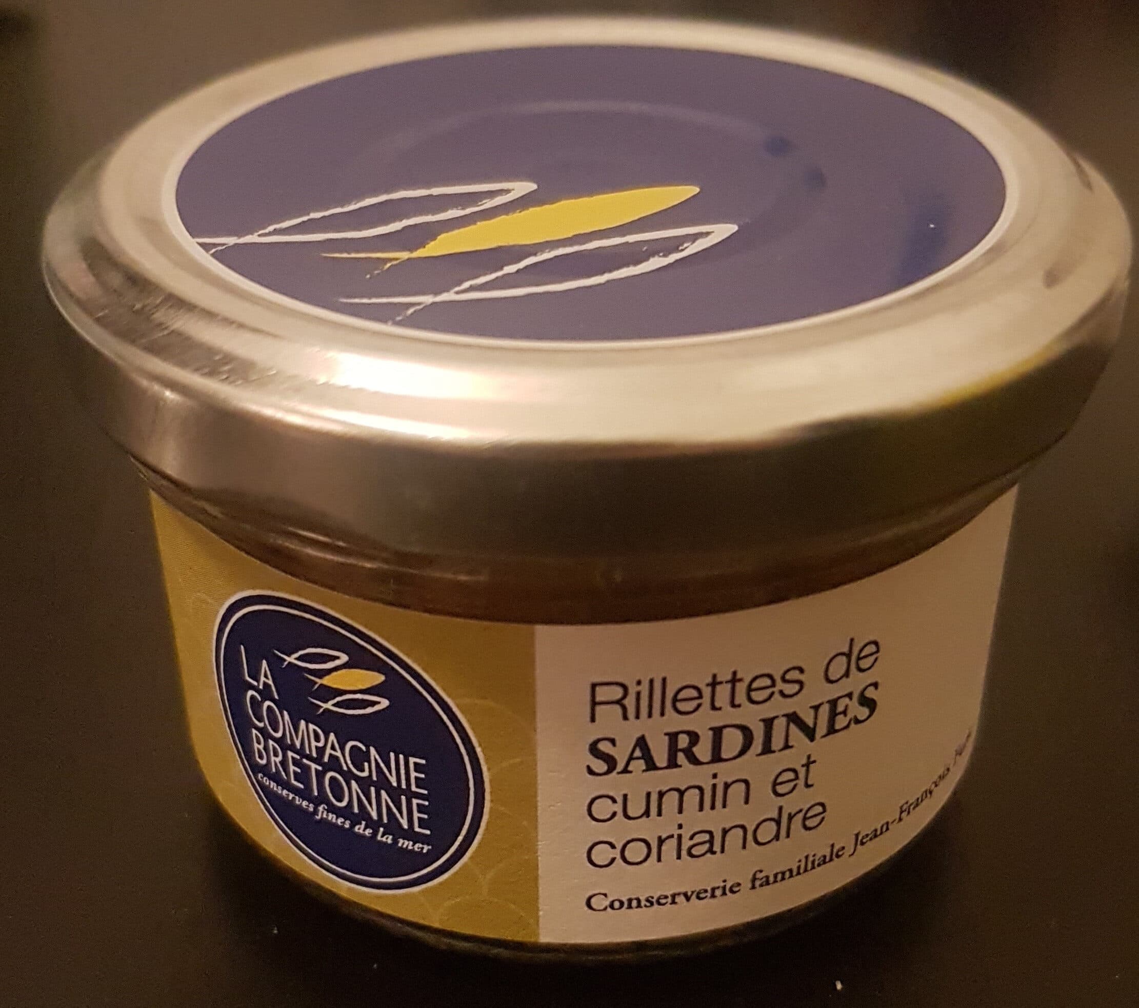La Compagnie Bretonne Du Poisson Rillettes de sardines aux deux épices packshot