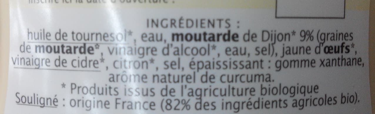 Jardin Bio Mayonnaise à la moutarde de Dijon packshot