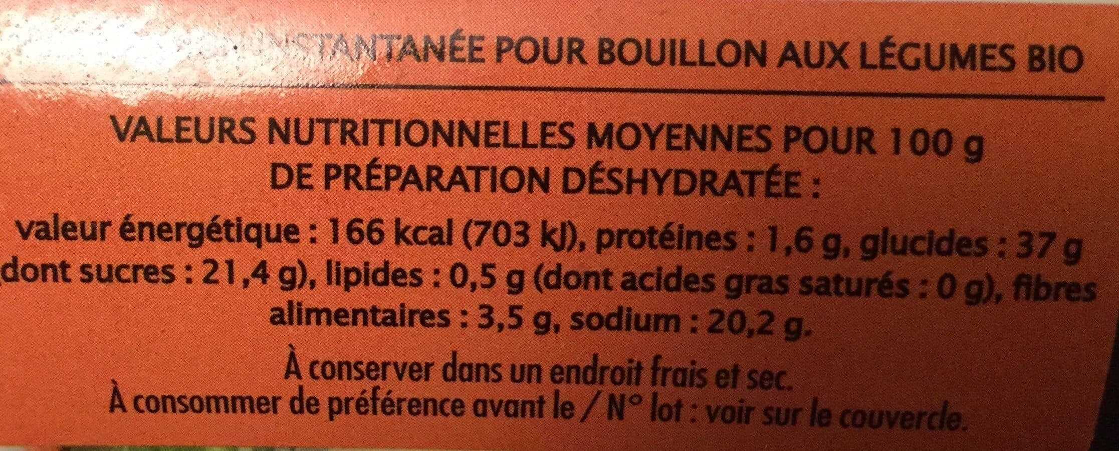 Jardin Bio Bouillon instantané légumes packshot