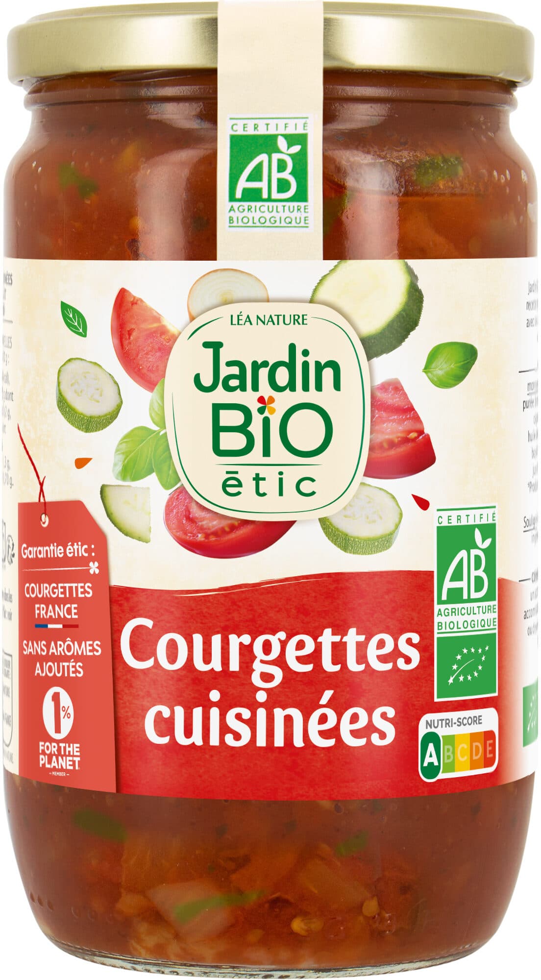 Jardin bio Courgettes Cuisinées packshot