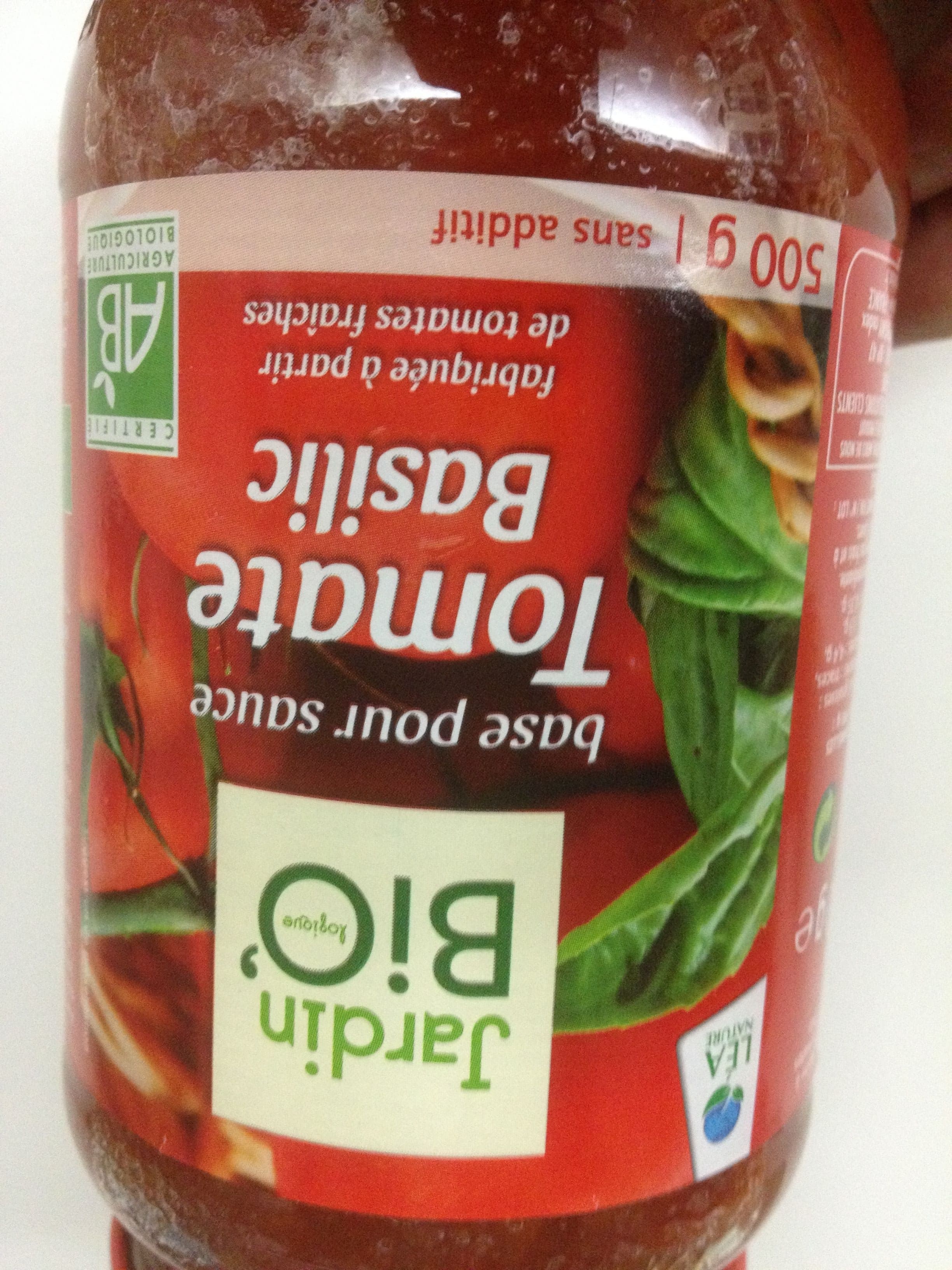 Jardin Bio' Base pour sauce tomate basilic packshot