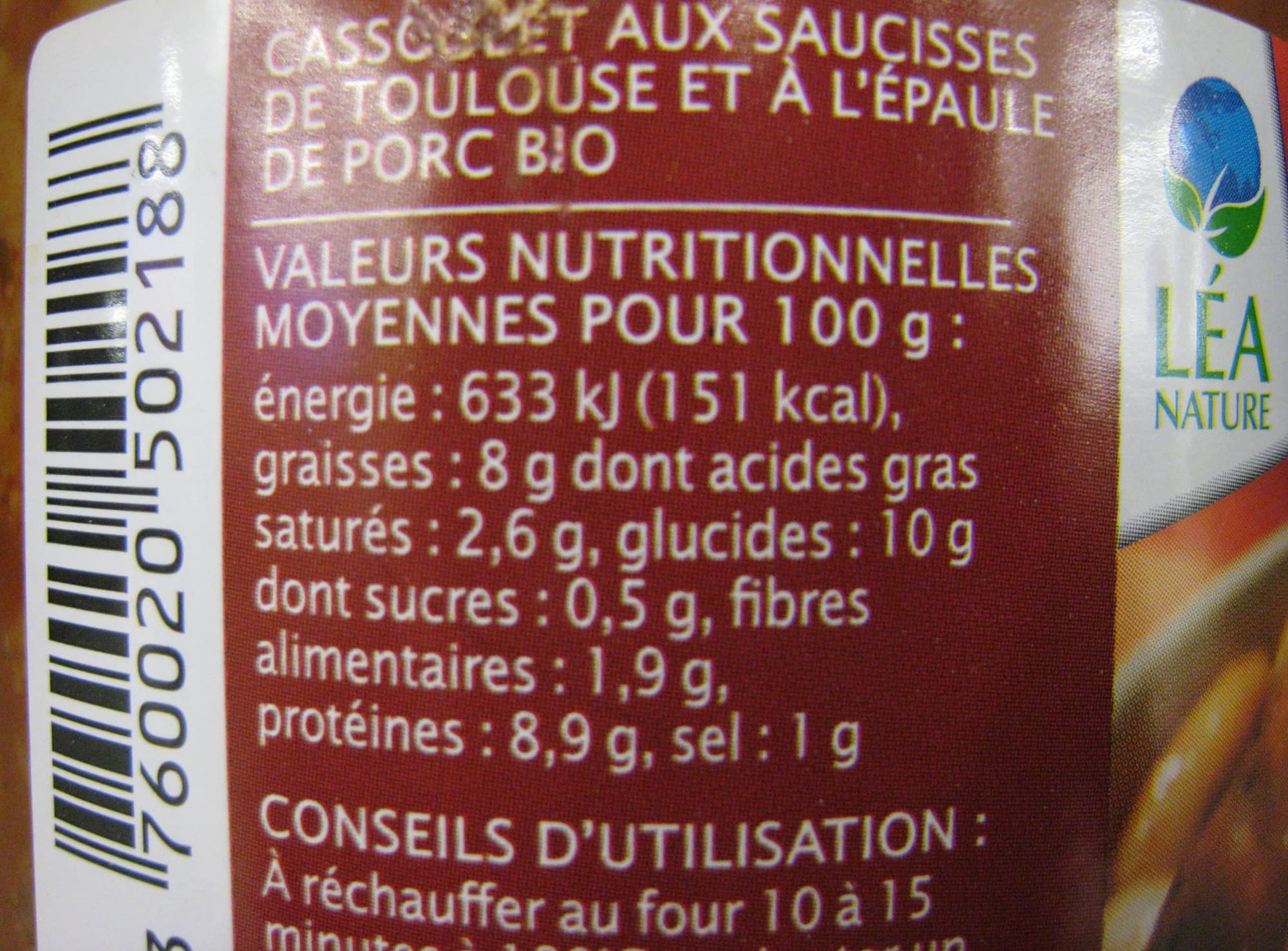 Jardin Bio Cassoulet toulousain Bio packshot