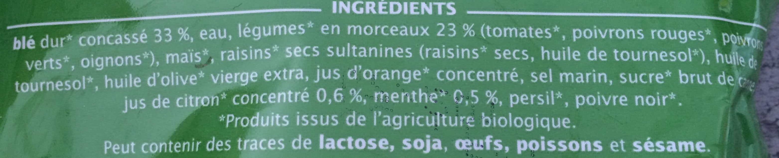 Jardin Bio Taboulé citron & menthe packshot