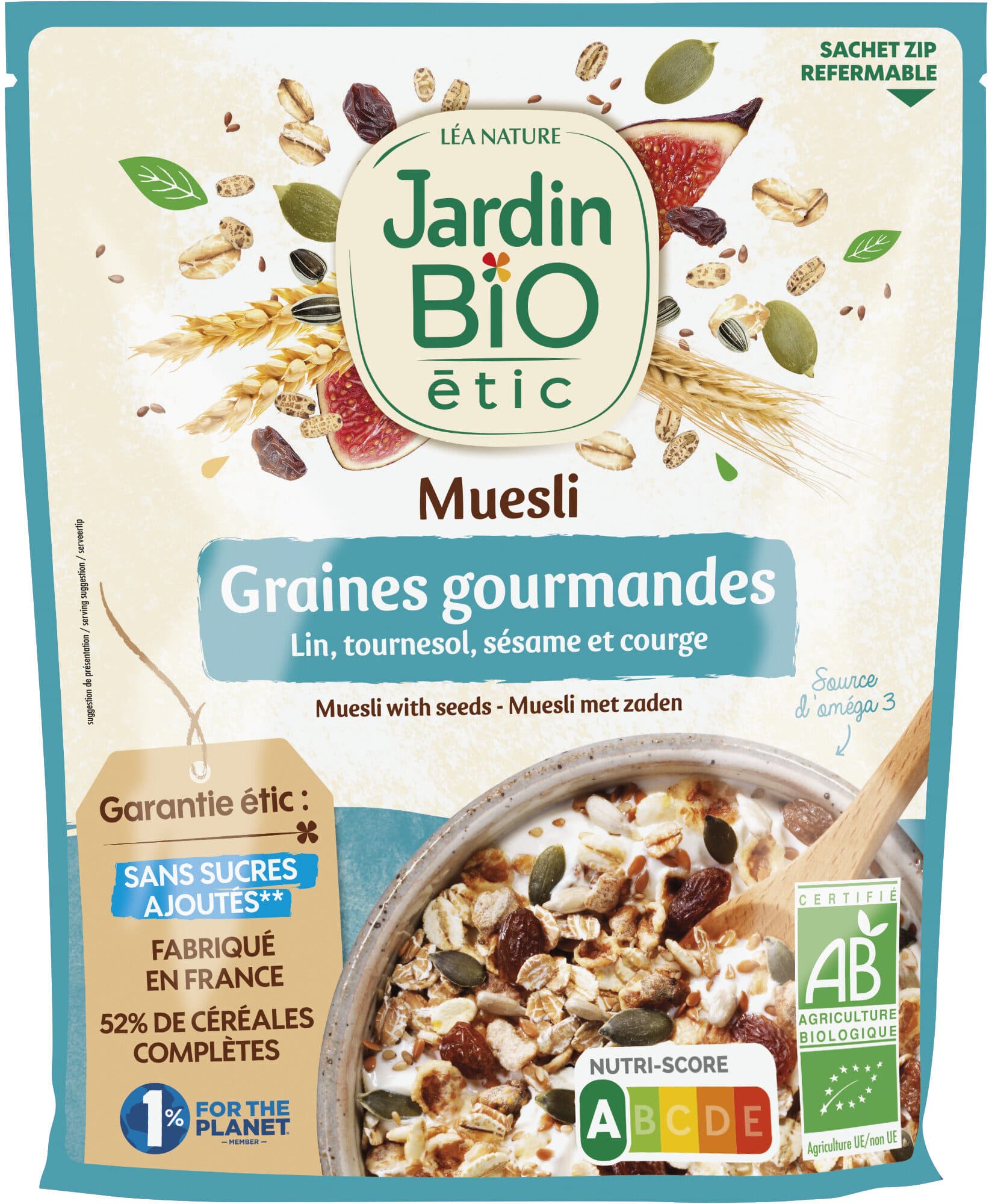 Jardin bio Muesli aux Graines Gourmandes packshot