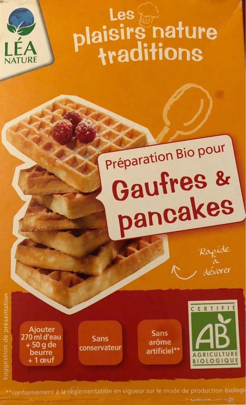 Léa Nature X2 Préparations Bio Pour Gaufres Et Pancakes packshot