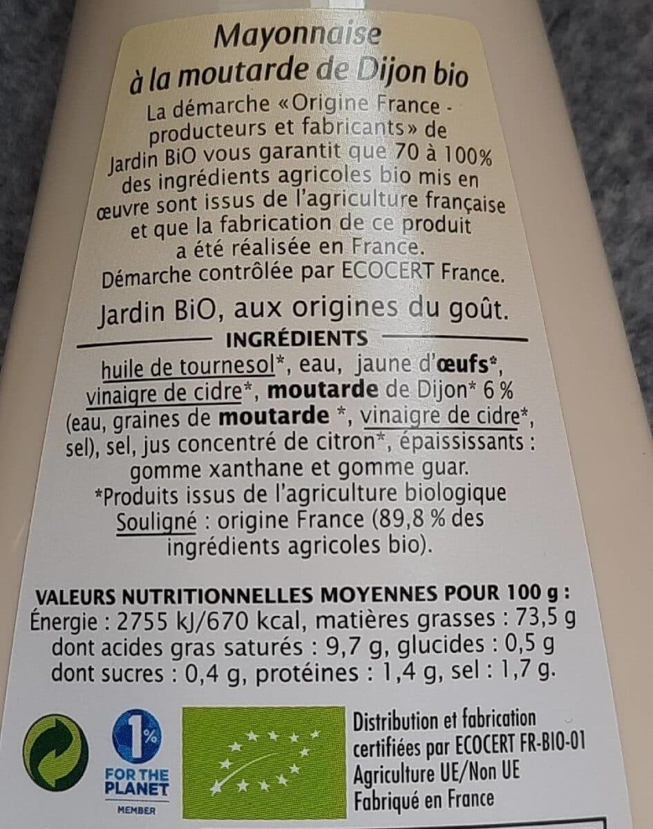 Jardin Bio Mayonnaise à la moutarde de Dijon packshot
