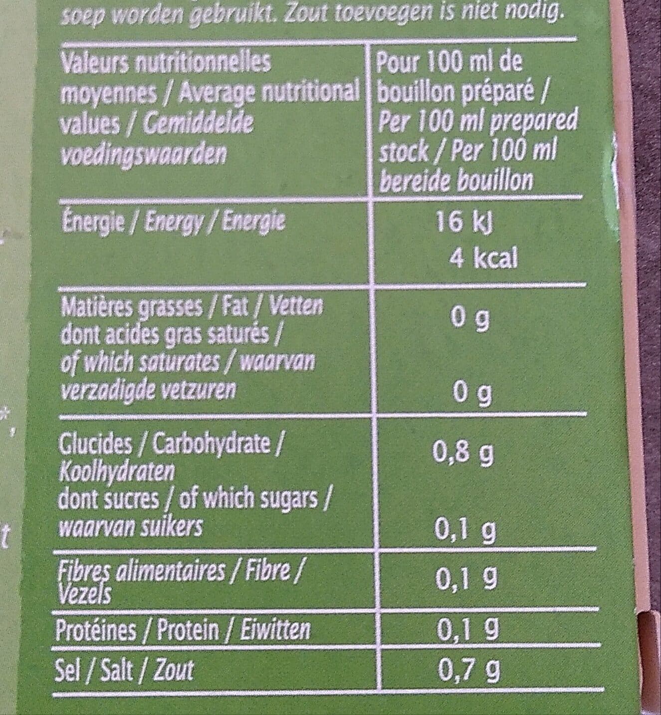 Jardin bio Bouillon cube légumes dégraissé packshot