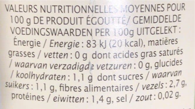 Jardin bio Haricots verts extra-fins sans sel ajouté packshot