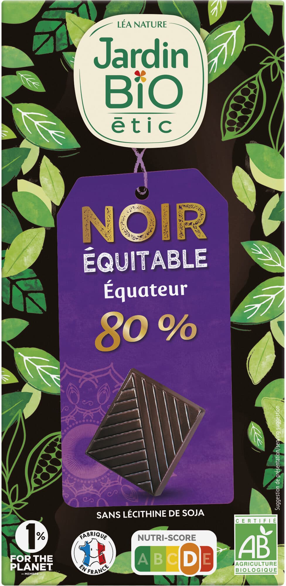Jardin Bio Noir Sensation 80% packshot
