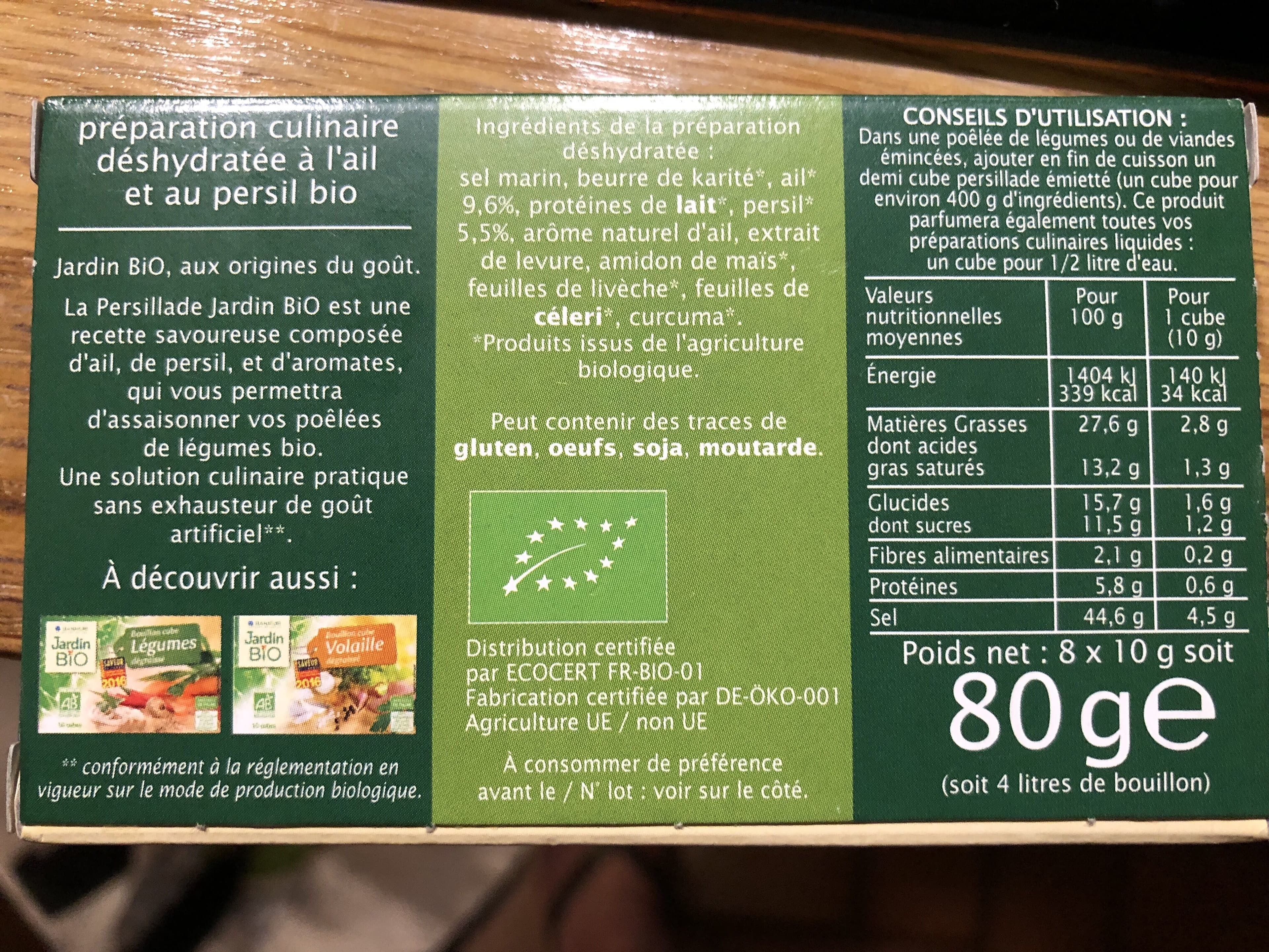 Lea Nature Cube Saveur Persillade Sans Huile De Palme packshot