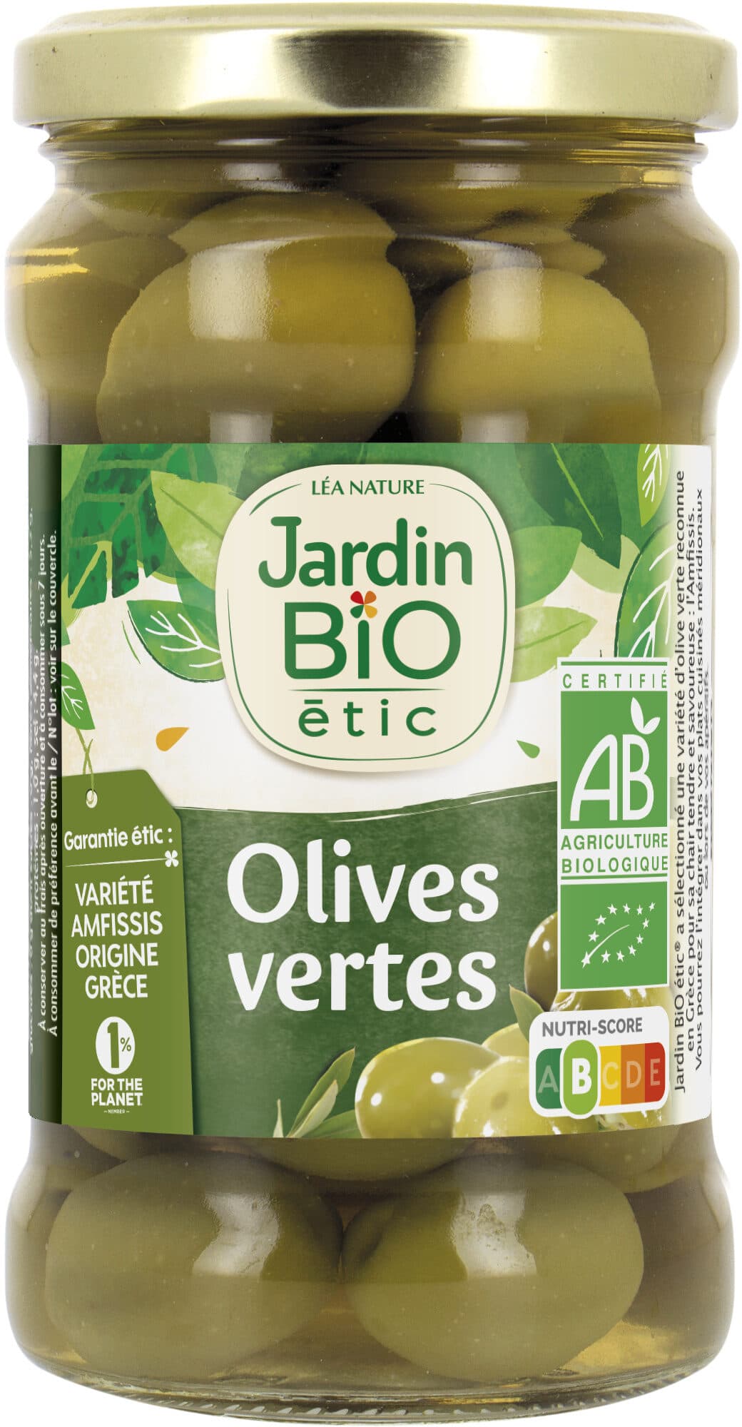 Jardin bio Olives vertes packshot