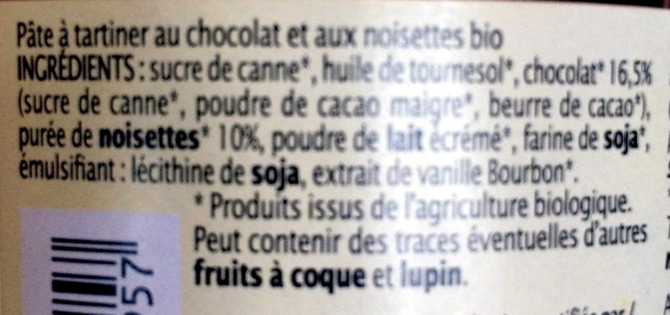 Jardin Bio Pâte à tartiner Chocolat Noisette packshot