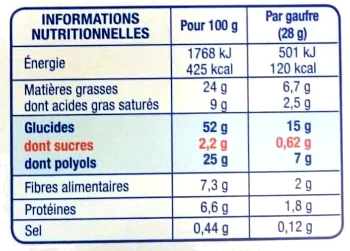 Karéléa Léa Nature - Gaufres liégeoise chocolat noir packshot