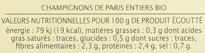 Jardin Bio Champignon de Paris entiers packshot
