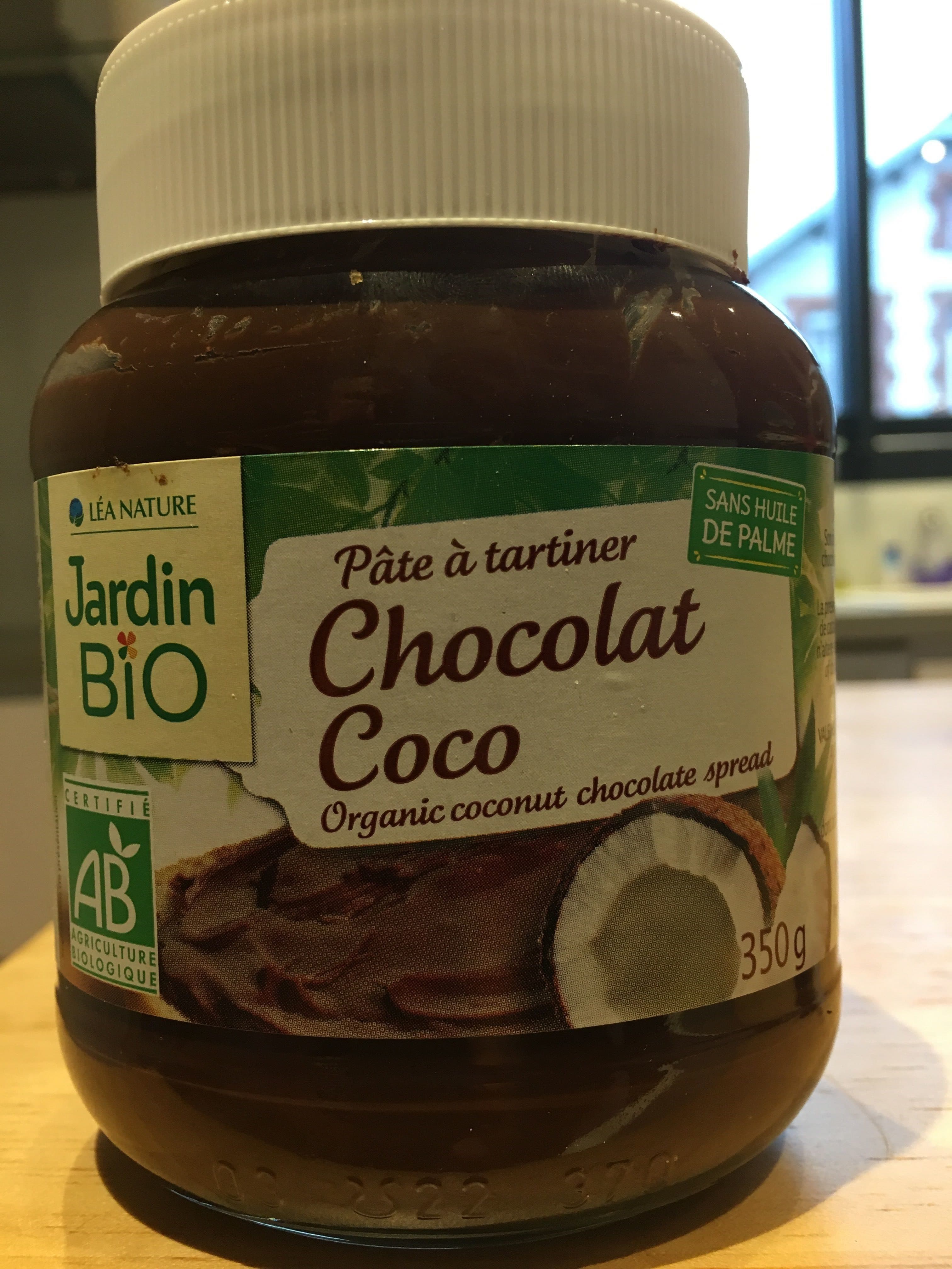Jardin Bio Pâte à Tartiner Chocolat à La Noix De Coco Bio packshot