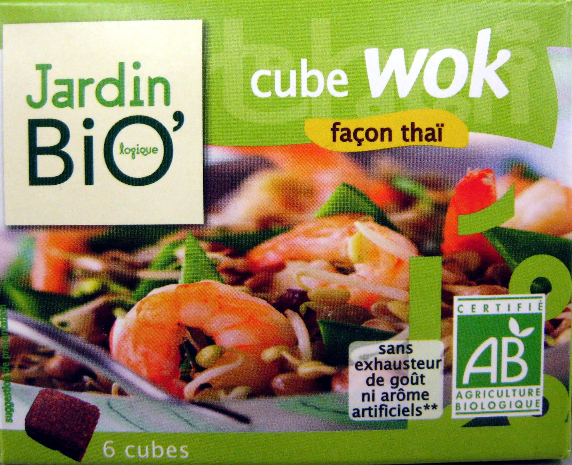 Jardin Bio Bouillon cube wok façon thaï packshot