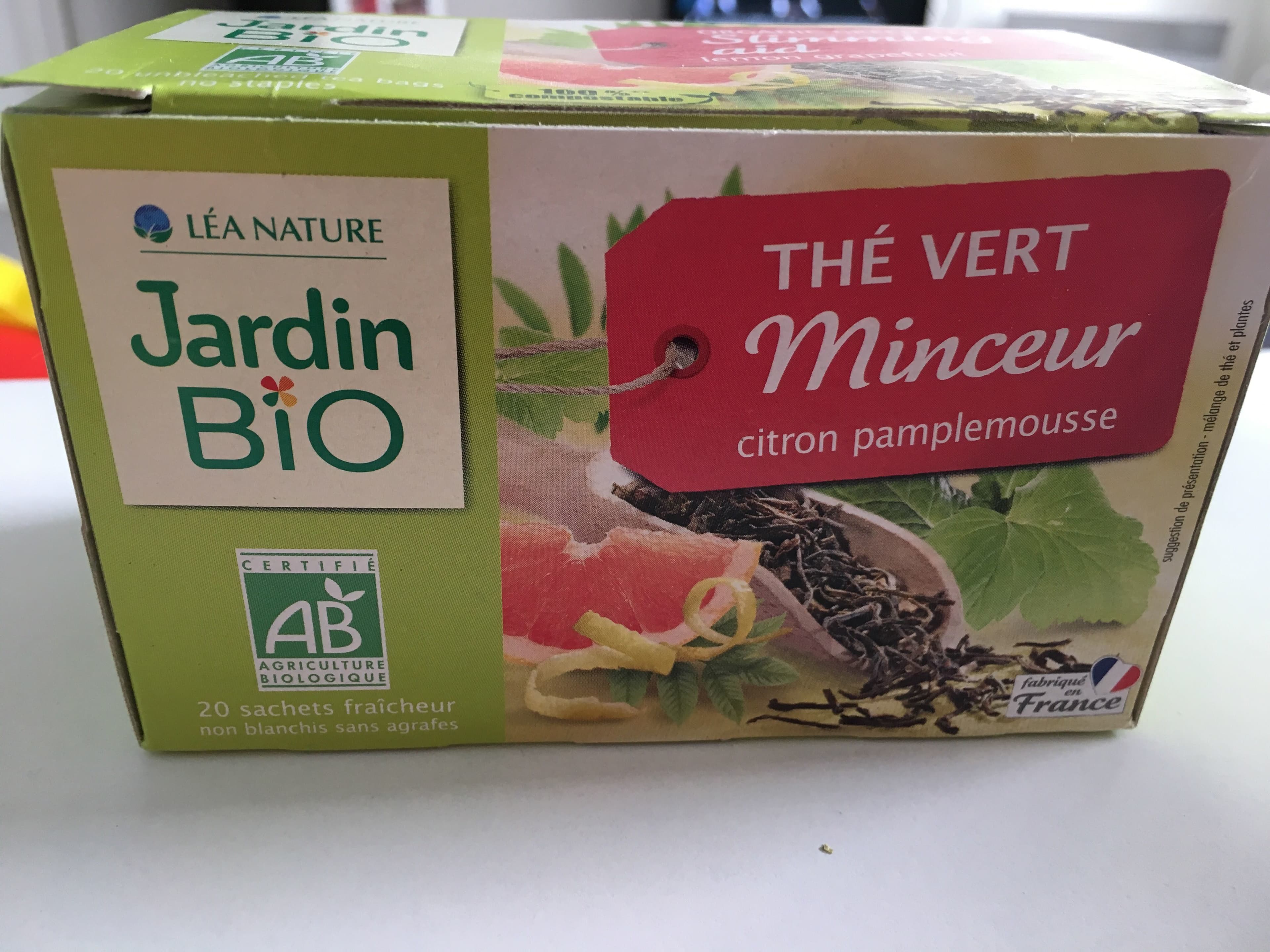 Jardin Bio Thé vert minceur bio packshot