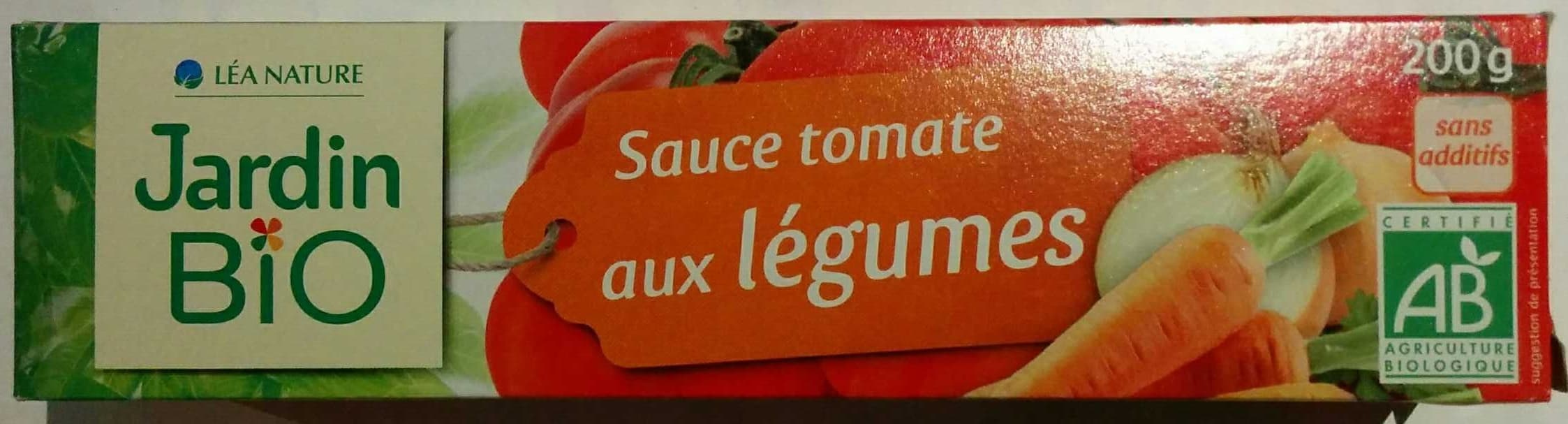 Jardin Bio Sauce tomate aux légumes bio packshot