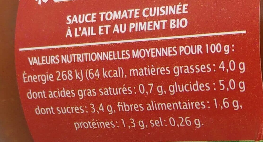 Jardin BIO étic Sauce tomate Arrabiata packshot