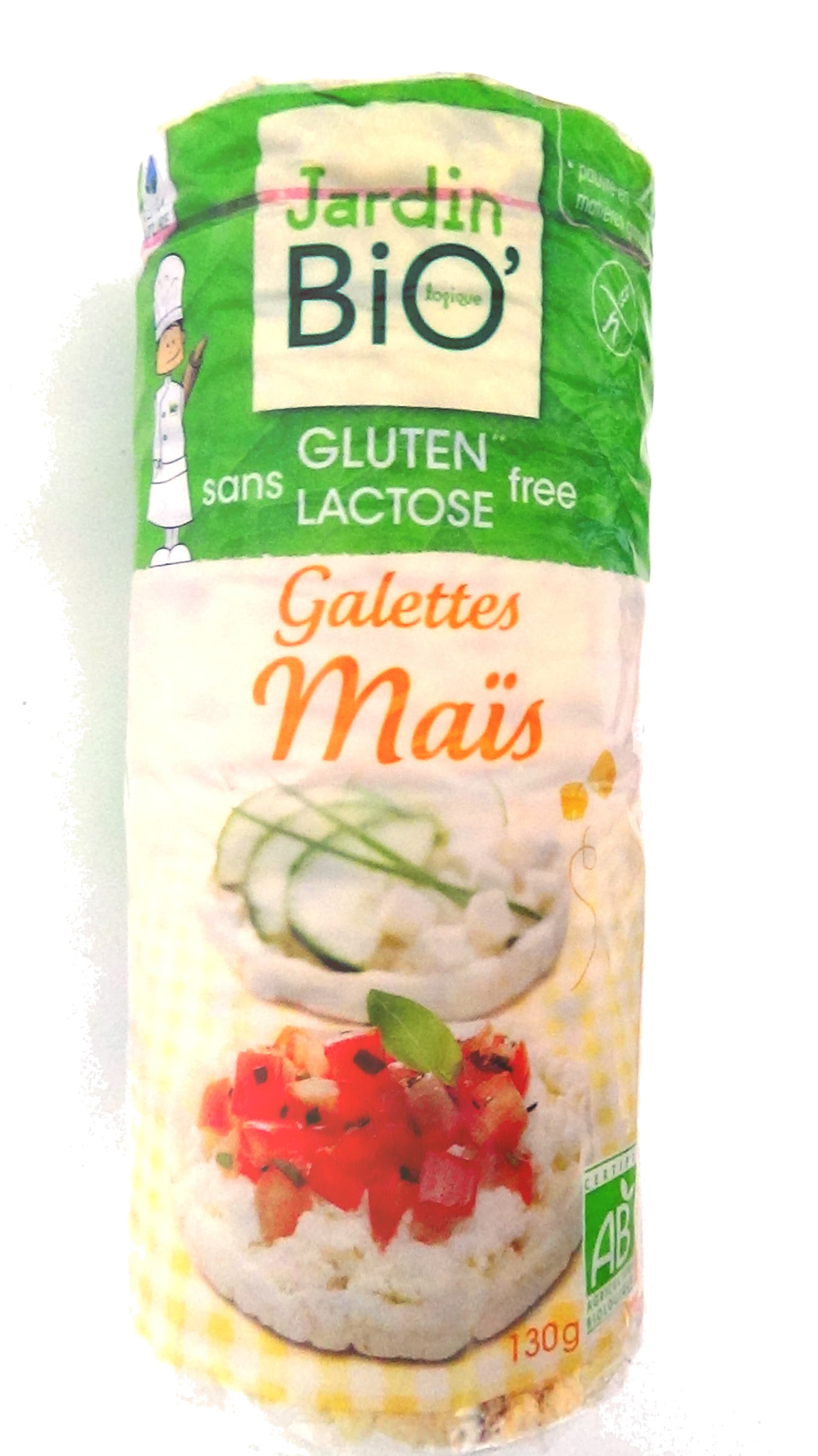 Jardin Bio' Galettes de maïs sans lactose packshot
