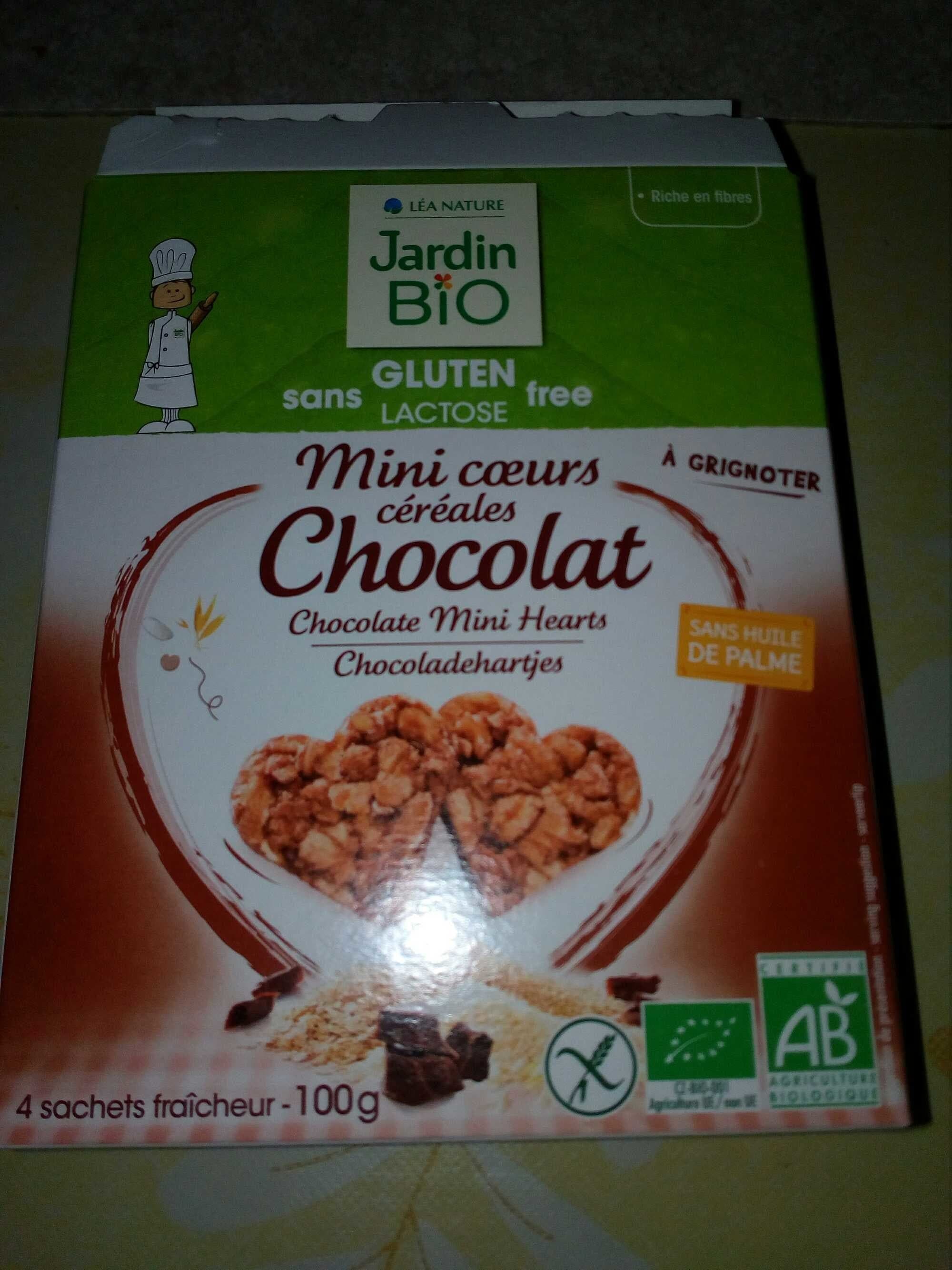Jardin Bio Mini coeurs céréales chocolat packshot