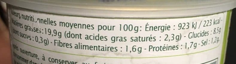 Jardin Bio Terrine végétale Olive noire packshot