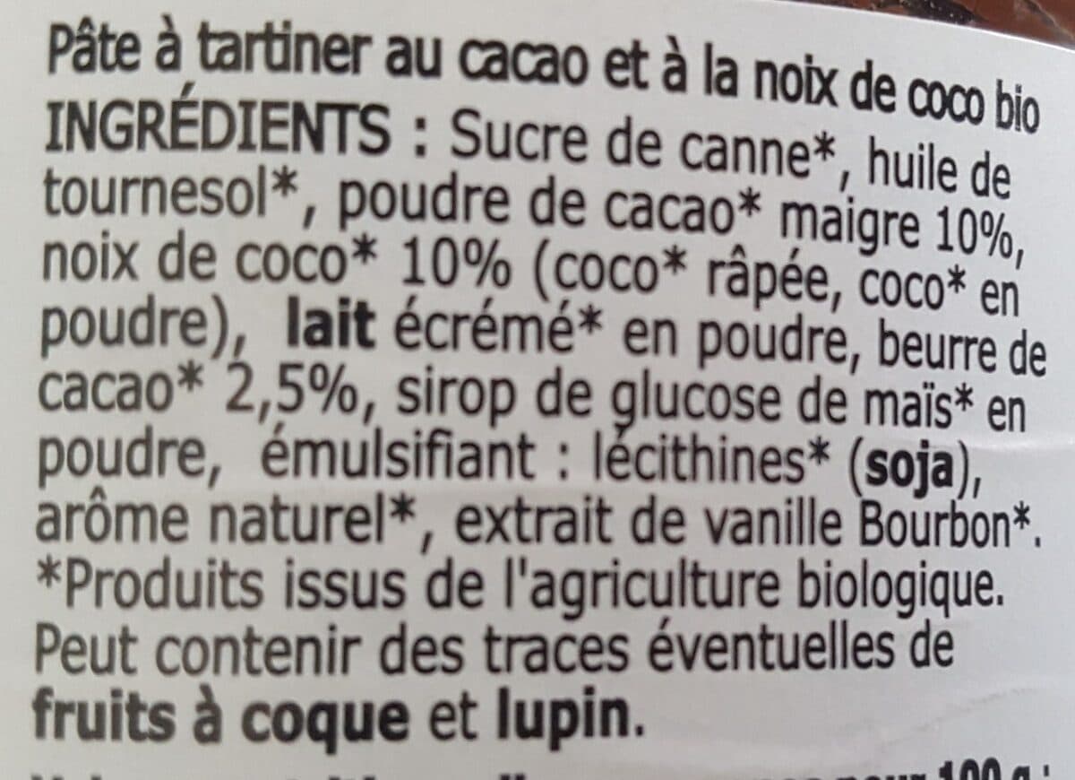 Mamie bio Ma pâte à tartiner Noix de Coco packshot