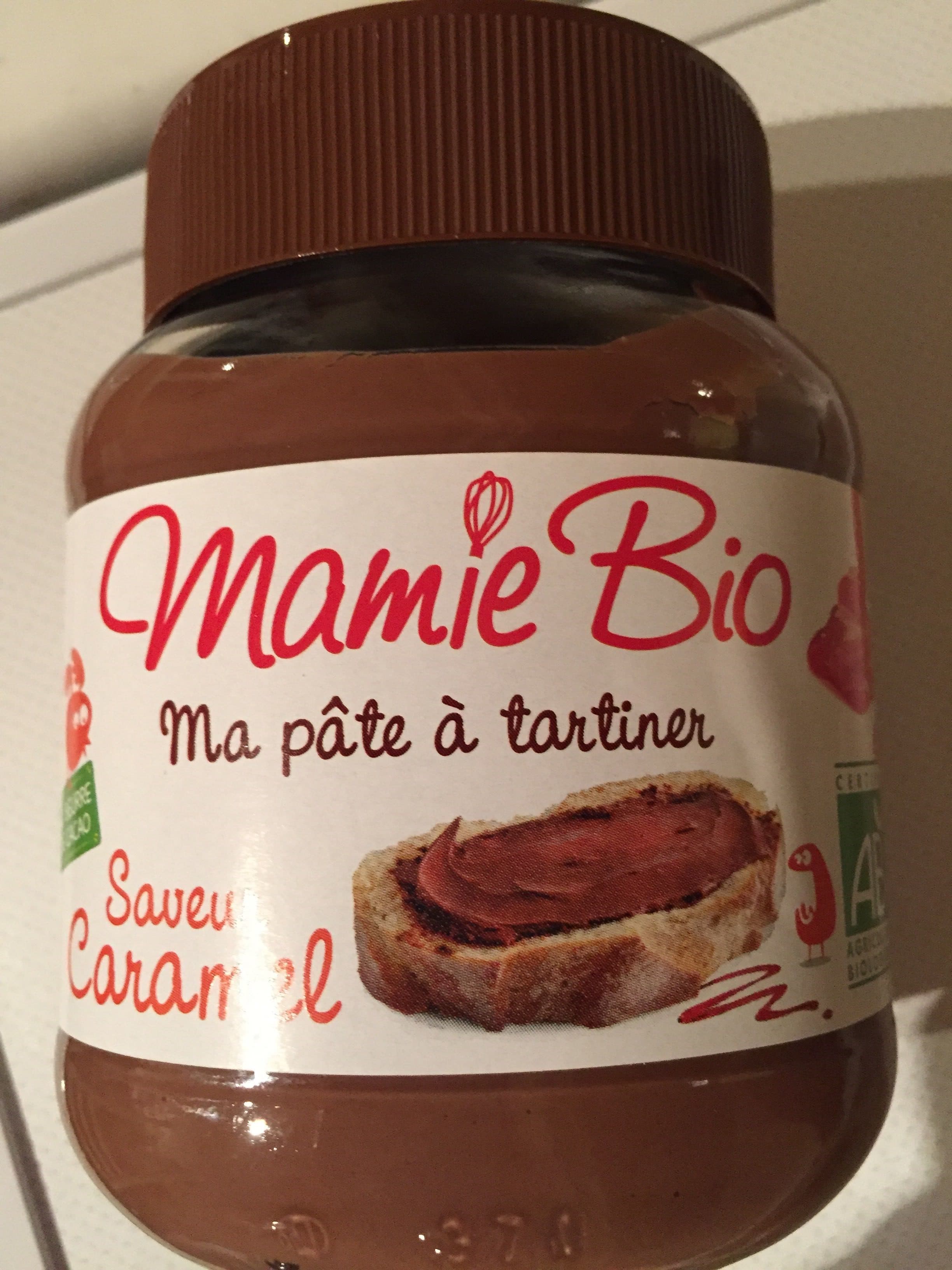 Mamie Bio Pate A Tartiner Cacao Et Caramel 350G Mamie Bio Bio packshot