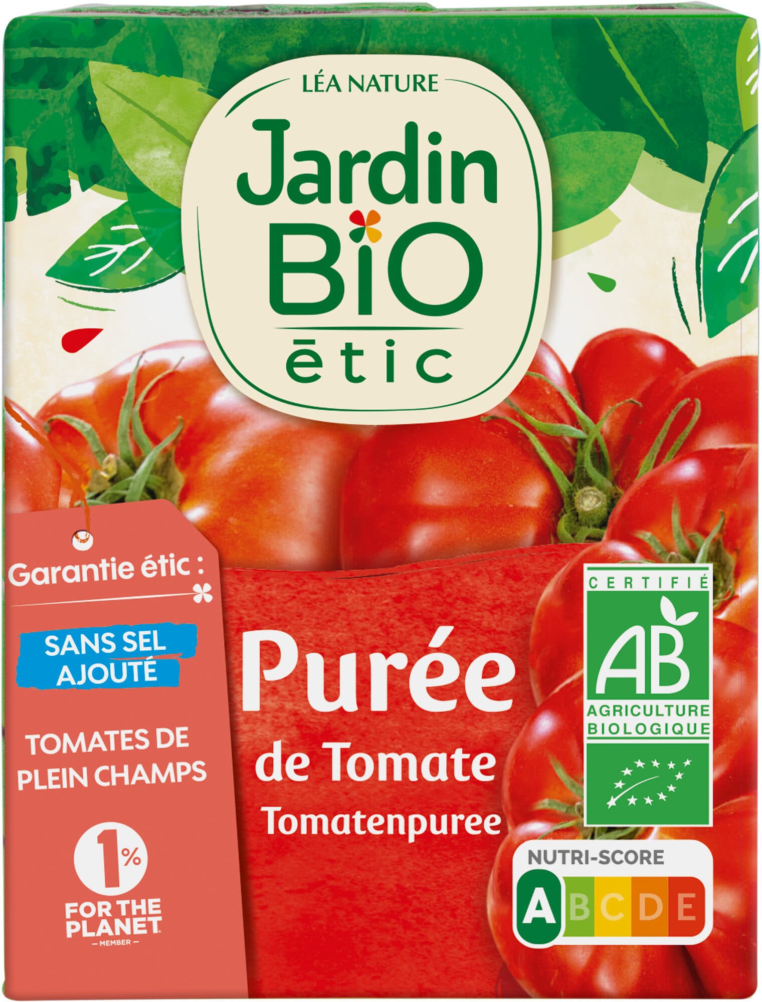 Jardin Bio Purée de tomate bio packshot