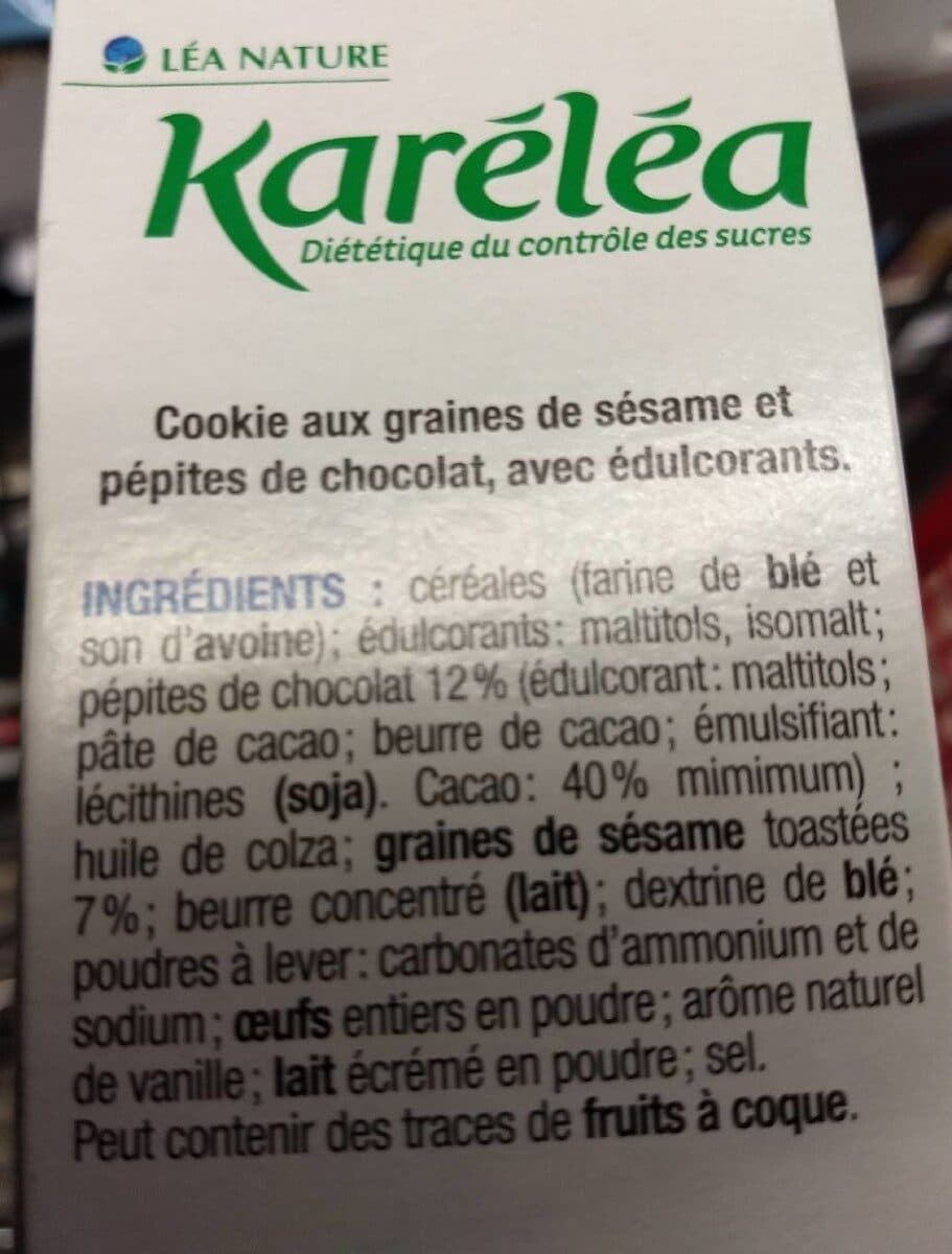 Karelea Cookie aux Graines de Sésame et Pépites de Chocolat packshot