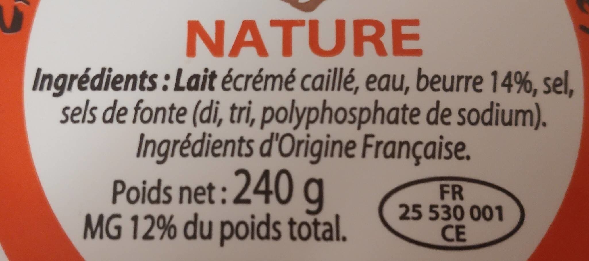 Fruitières de vallon de Sancey Cancoillotte packshot