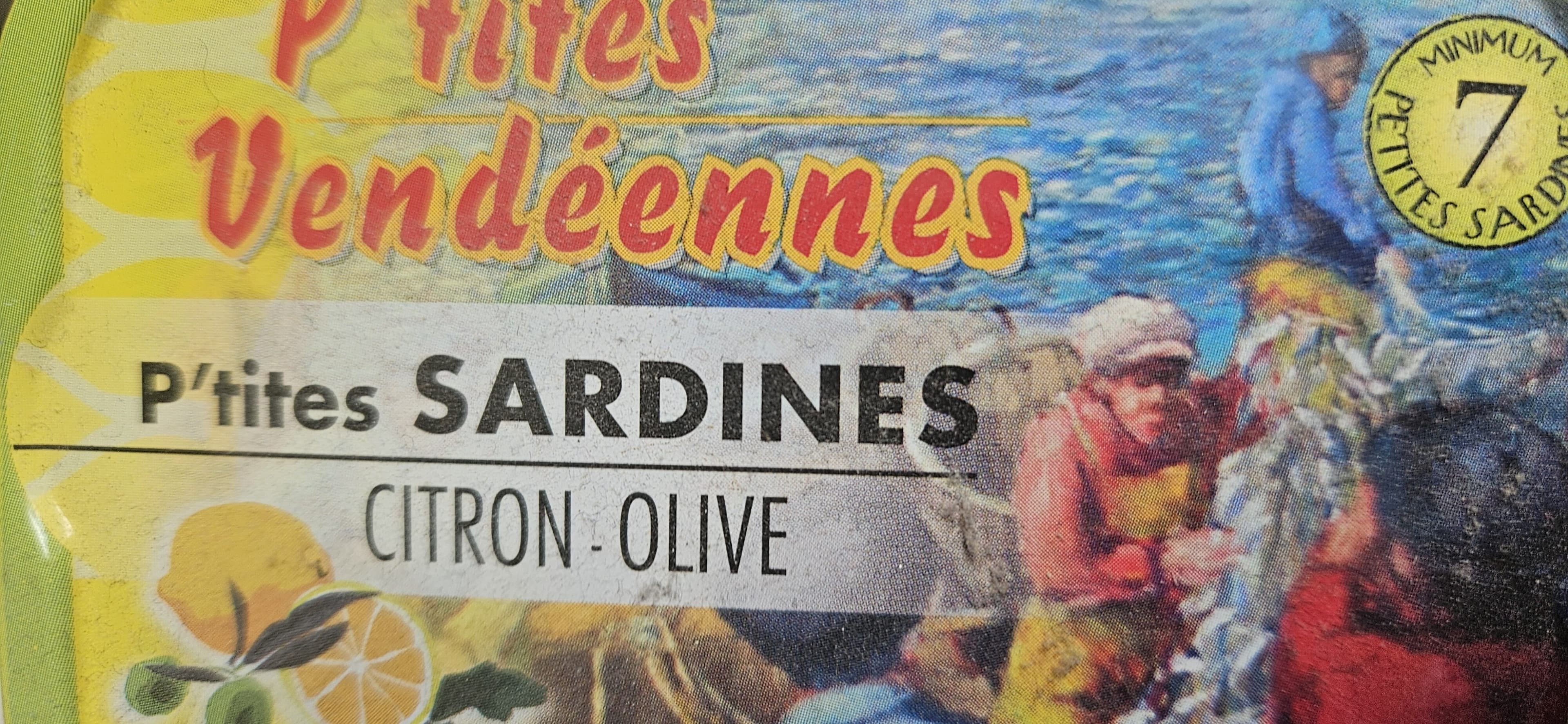 P'tites Vendéennes P'tites Sardines Citron-Olive packshot
