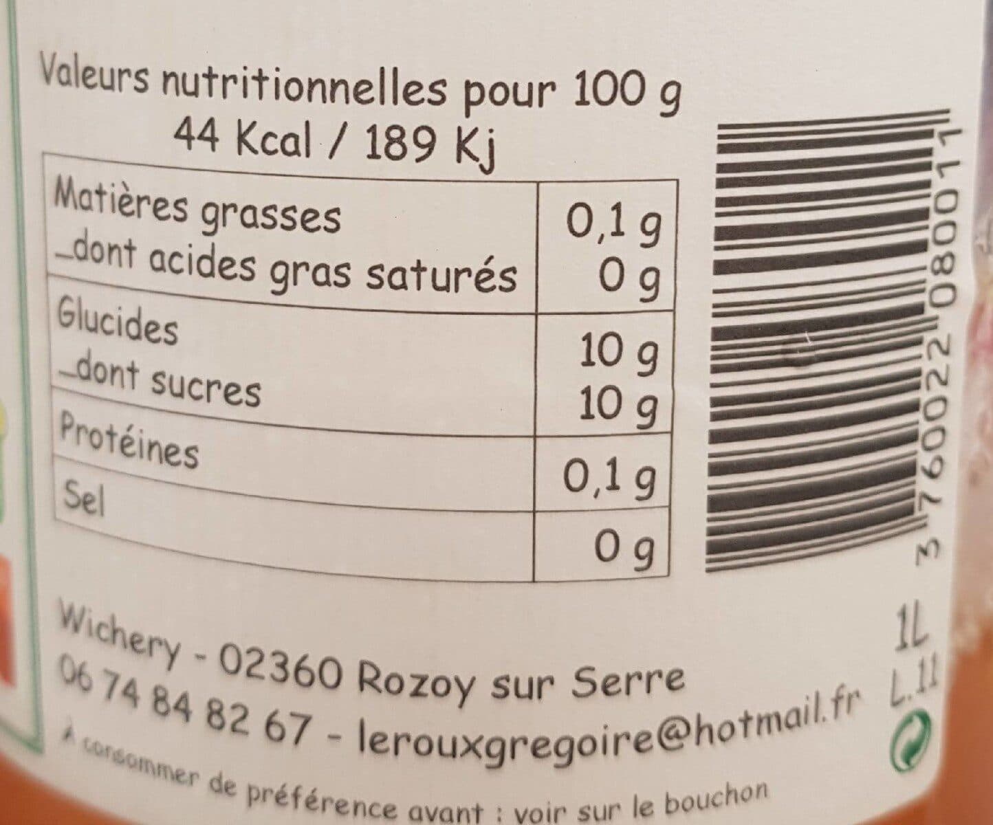 EARL Clos de la fontaine Hugo Jus de Pomme de Thiérache packshot