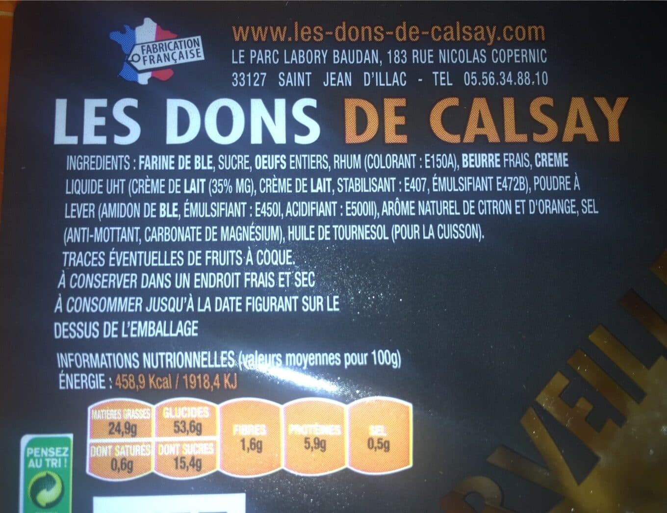 Dons De Calsay Merveilles sûcrées packshot