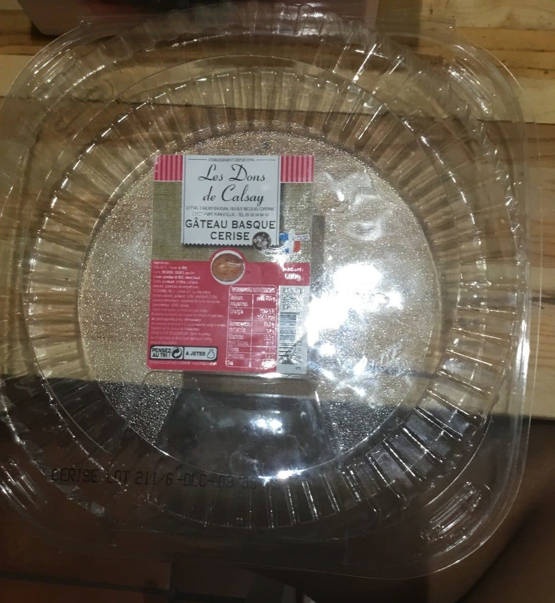 Open Food Facts Gateau basque cerise packshot