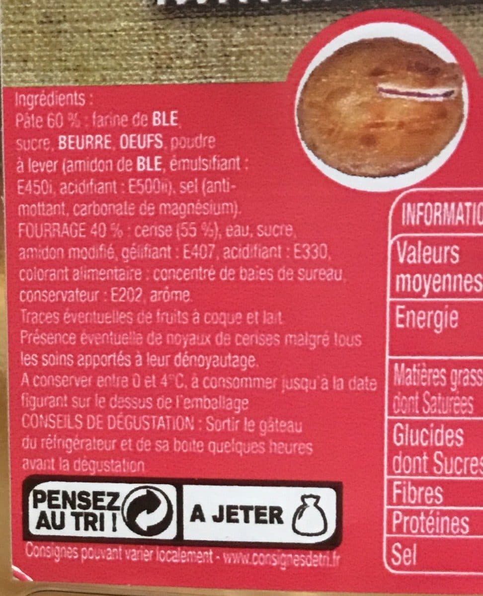 Open Food Facts Gateau basque cerise packshot