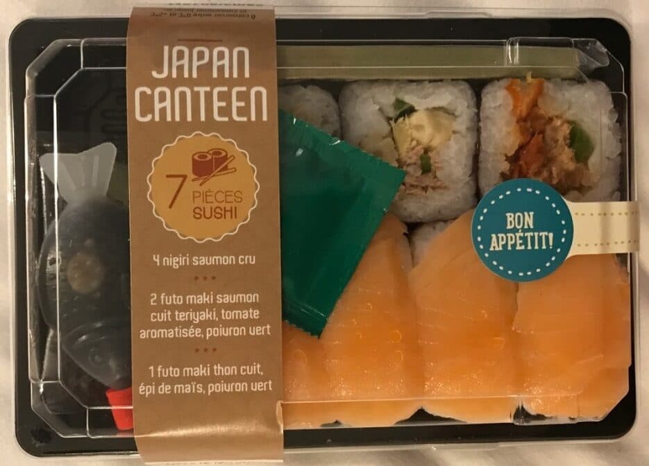 Open Food Facts 7 pièces sushi packshot