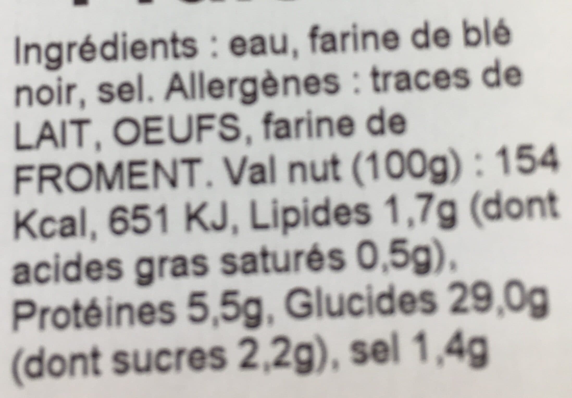 La Galette d'Alençon Galettes Fraîches packshot