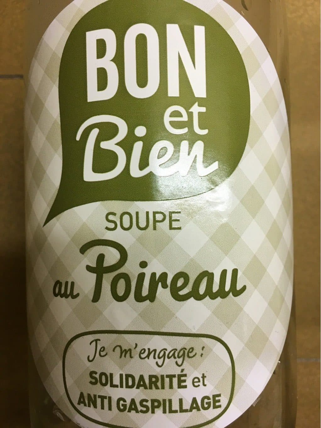 Bon et Bien Soupe au Poireau packshot