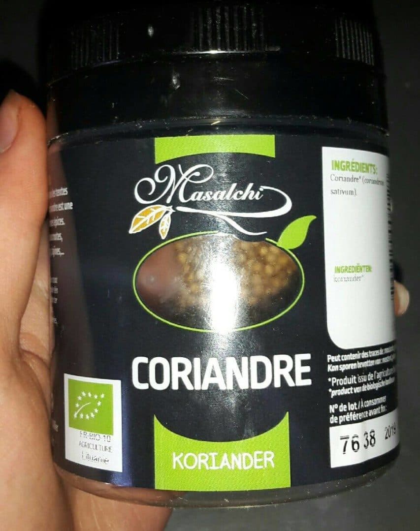 Open Food Facts Coriandre packshot