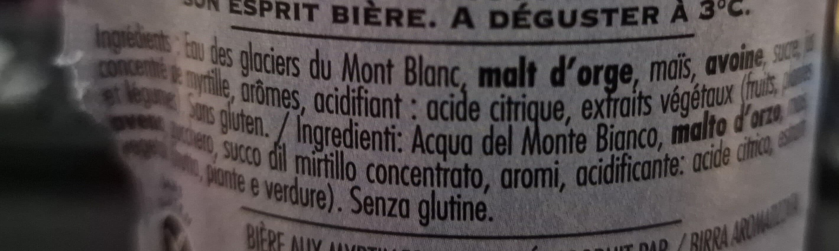 Brasserie du Mont Blanc Bierre La Bleue aux myrtilles packshot