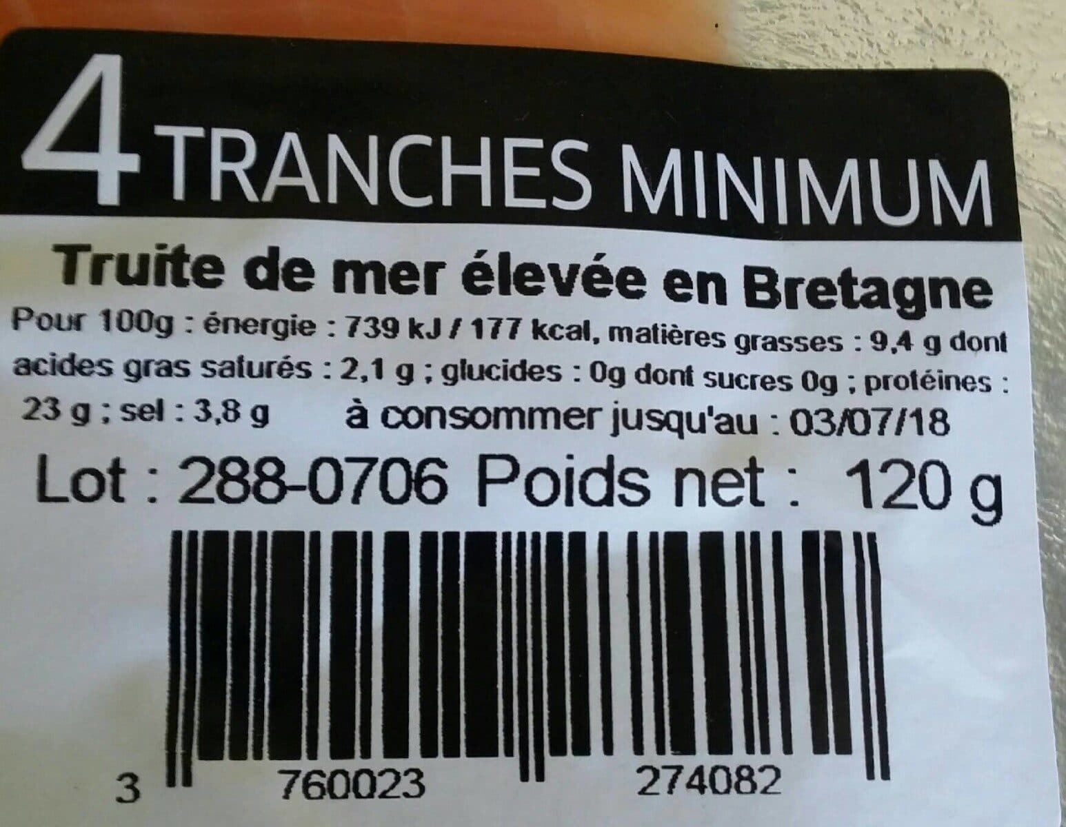 La Cancalaise Truite fumée de Bretagne élevée en mer packshot