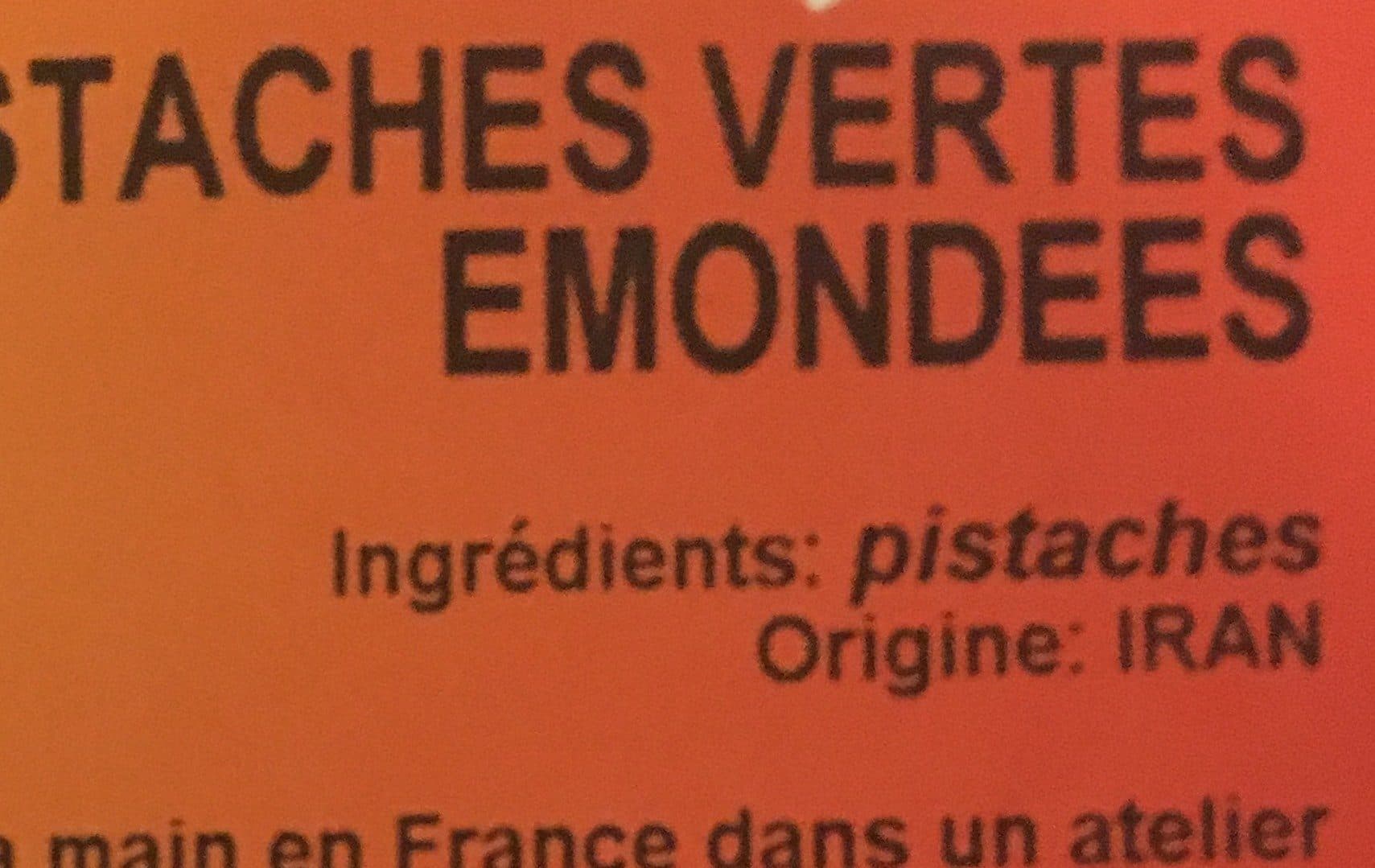 Open Food Facts Pistaches vertes emondees packshot