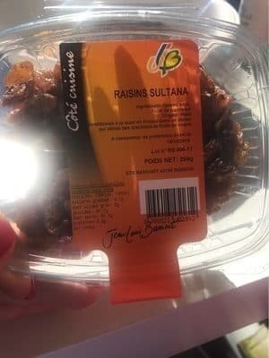 Jean louis bassinet Raisins sultana (brun) packshot